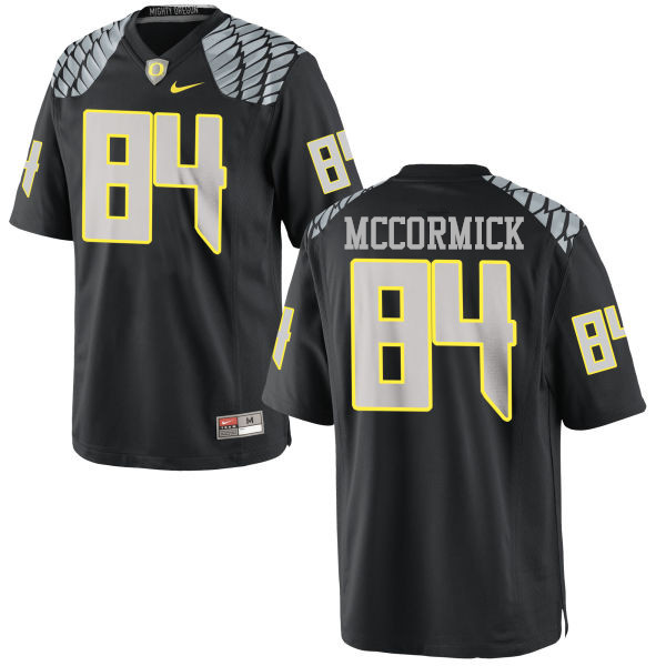 Men #84 Cam McCormick Oregon Ducks College Football Jerseys-Black - Click Image to Close